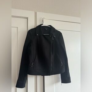 Black Zipper Jacket Ann Taylor